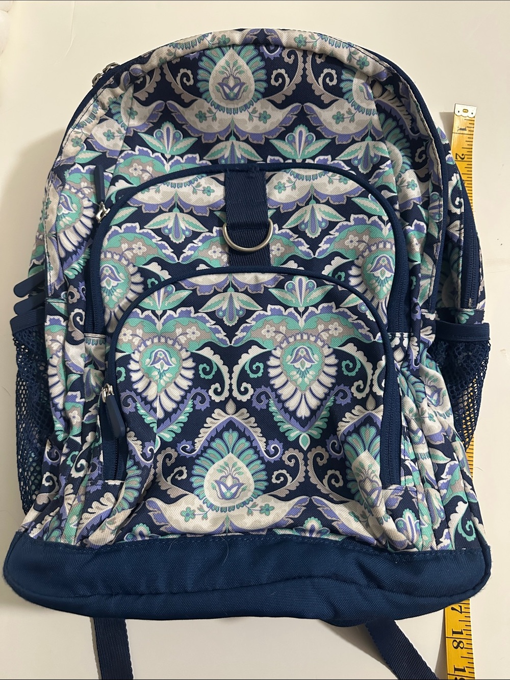 PB Teen Blue Backpack - Navy Floral Print